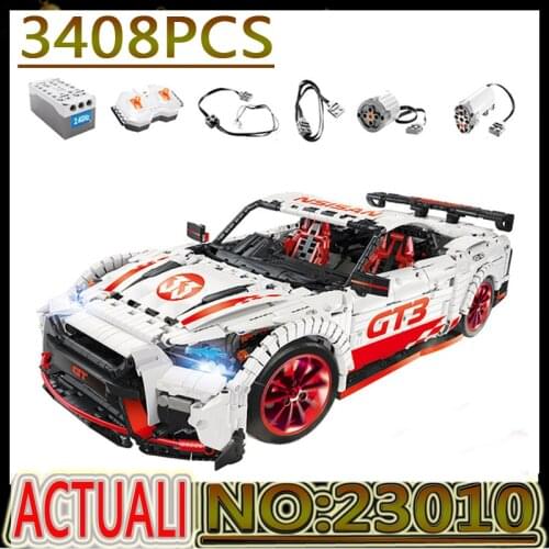 Hot Mocstyle 23010 The Nismo Nissan GTR GT3 Speed Racing Sport Car Building Blocks Bricks Toys Birthday Christmas Gift For Kids