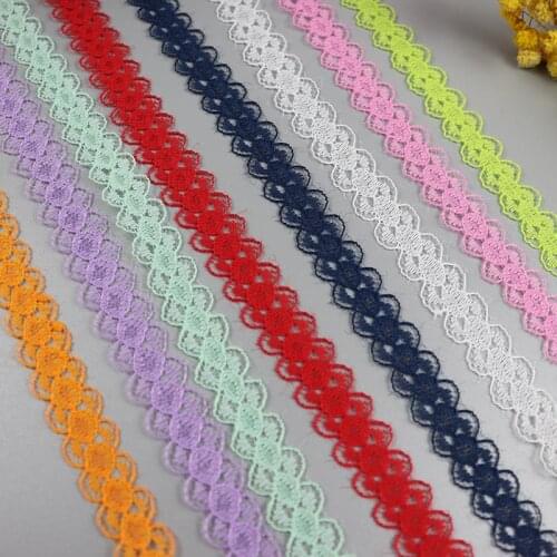 10 Yards 15mm Lace Ribbon Trim Handicrafts Embroidered Net Lace Fabric DIY Sewing Garment Accessories Christmas Decoration