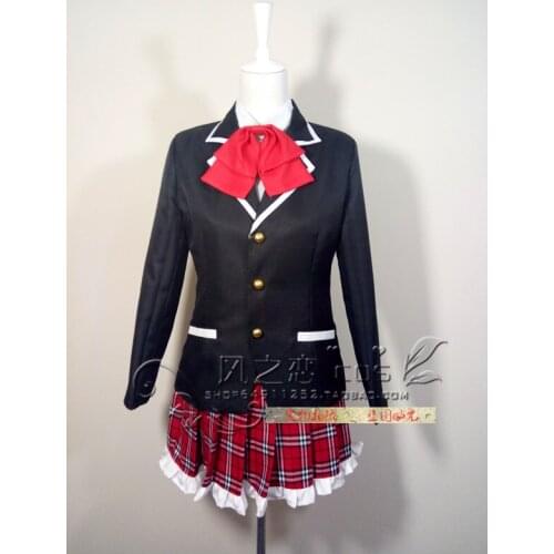 Love, Chunibyo & Other Delusions! Chunibyo Demo Koi ga Shitai! Rikka Takanashi School Uniform Dress Cosplay Costume F016
