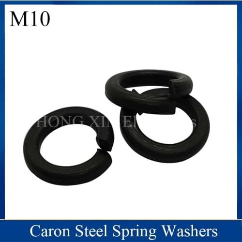 M10 Carbon Steel 8.8 Black Galvanized Open Spring Washer Spring Gasket