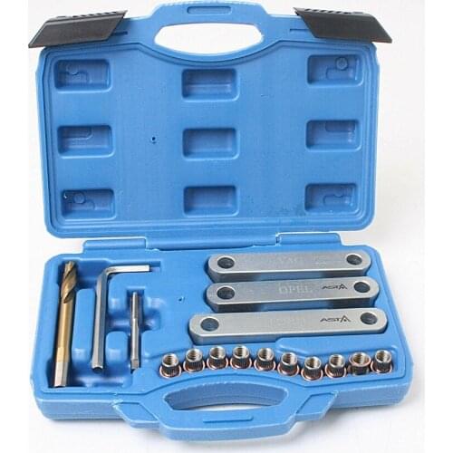 16pcs Brake Caliper Guide Thread Repair Tool Set Car Repair Tool Kit For VAG VW Vauxhall Ford Seat M9 x 1.25mm