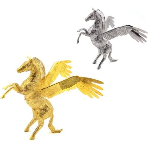 3D Metal Models kit PEGASUS Assembly Model Toy for Adult and kid,Family DIY Funny Fame Creative Puzzle Toy Laser Cutting Jigsaw