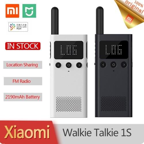 New Original Xiaomi Mijia Smart Walkie Talkie 1S FM Radio Speaker Smart Phone APP Location Share Fast Team Tall Outdoor Sports