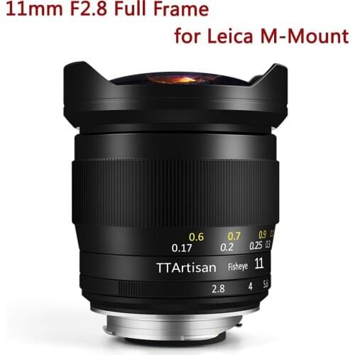 TTArtisan 11mm F2.8 Camera Lens for Leica M-mount Full Frame Fisheye Lens for Leica M mount M240 M3 M6 M7 M8 M9 M9p M10 Camera