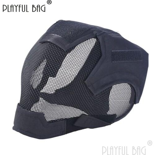 PB Playful bag CS Sport Equipment V6 Protection Mask Tactical CS Cosplay decoration Full face wire mesh Toys parts QD60S