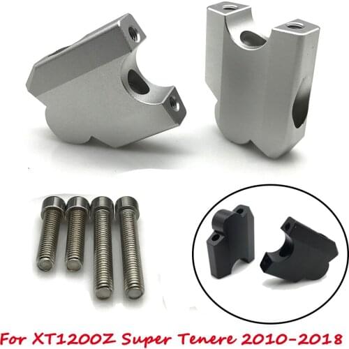 Motorcycle Handle Bar Riser Clamp Raised Extend Handlebar Mount Riser For Yamaha XT1200Z Super Tenere 2010-2018