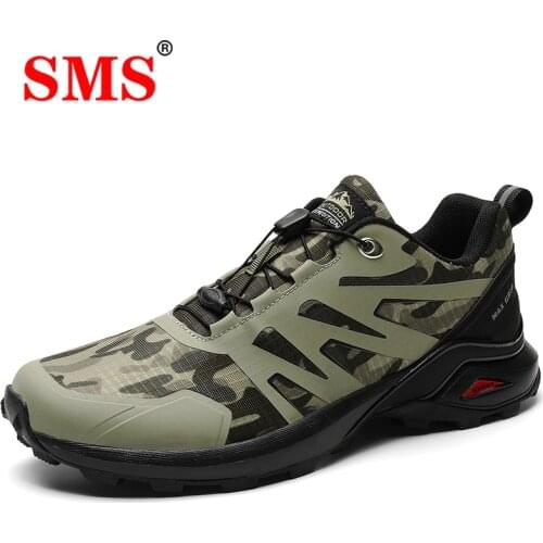 SMS Men Shoes Outdoor Sneakers Waterproof Hiking Shoes Men Mountain Climbing Shoes Men Sport Shoes Jogging Trekking Sneakers