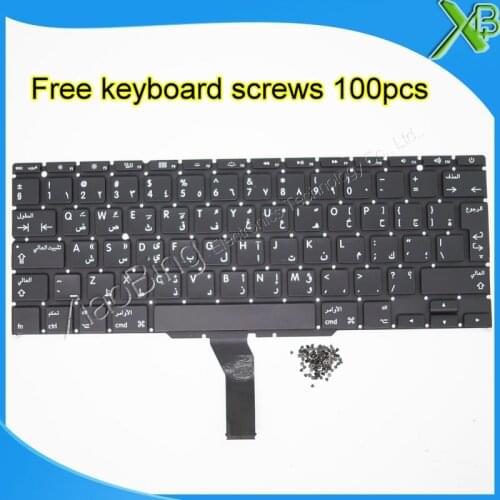 Brand New Arab Arabic Keyboard+100pcs keyboard screws For MacBook Air 11.6" A1370 A1465 2010-2015 Years