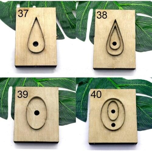 Japan Steel Blade Rule Die Cut Steel Punch Diamond Drop Leaf Cutting Mold Wood Dies for Leather Cutter for Leather Crafts