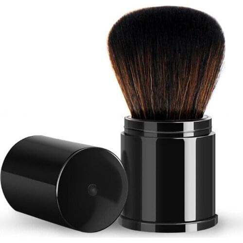 1Pcs Mini Retractable Portable Blusher Face Brushes 1Pcs Loose Power Foundation Blush Makeup Brush Beauty Cosmetic Travel Tools
