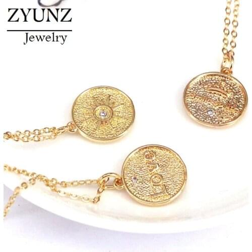 10PCS, Love Star Disk Round Pendant For Necklace Pendant Bracelet Jewelry Birthday Gift Hot Sale