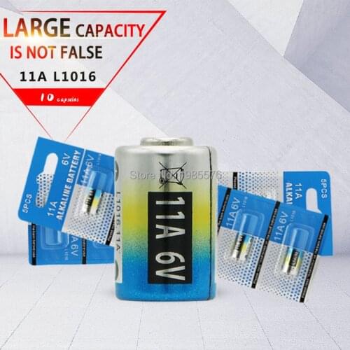 10pcs/lot 11A 6V L1016 Remote control anti-theft alarm system batteries alkaline battery primary battery
