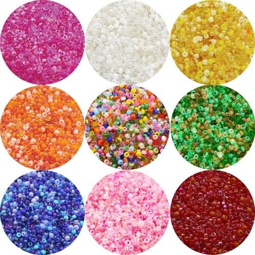 1000pcs/lot 3mm Multicolor Czech Glass Charm Seed Beads DIY Bracelet Necklace Round Beads For Jewelry Making Earring Accessorie