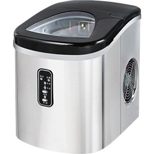 15KG/24H Ice Maker Mini Small round ice Stainless Steel Desktop Manual Commercial Bar Ice Cube Making Machine