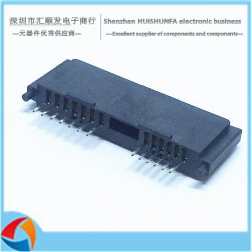 SATA 6+7 A mother stand straight pin computer peripheral connector with double - column SATA socket