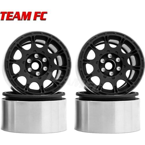 4PCS 1/10 RC Rock Crawler Aluminum 2.2 Beadlock Wheel Rims for Axial SCX10 RR10 Wraith 90048 90018 Traxxas TRX4 TRX-6