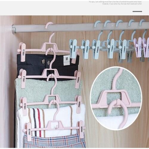 Portable Drying Rack Creative Multifunctional Hanging Clothes Rack Non-slip Stacked Storage Space-saving Drying Racks 5pcs/10pcs