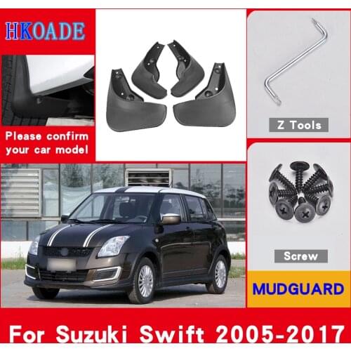 Car Fender Mud Flaps For Suzuki Swift 2005-2017 Mudguards Splash Guards Fender Mudflaps Car Fender Accessories Car Fender