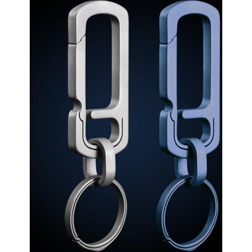 Titanium Alloy Keychain with Bottle Opener & 26mm Key Ring