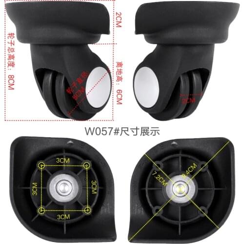 W057 Trolley Case Luggage Caster Wheels Wheel password Suitcase Accessories Luggage Roller Repair replacement repair part