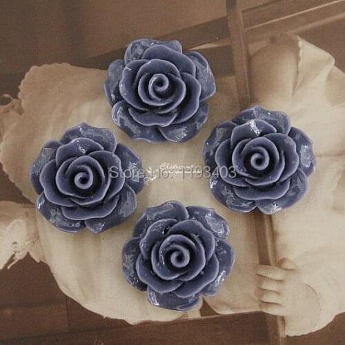 50PCS 20mm Gerbera Flower Resin Cabochon Jewelry Supplies Decoration DIY findings- (CAB-BS-29)