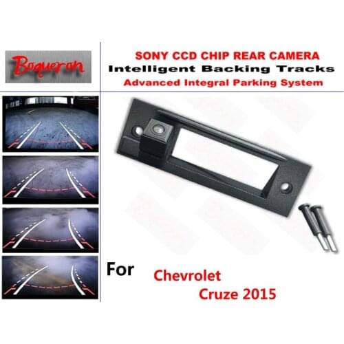 For Chevrolet Cruze 2015 CCD Car Backup Parking Camera Intelligent Tracks Dynamic Guidance Rear View Camera