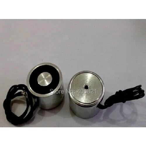 24V 40mm OD Holding Electromagnet Lift 25kg Solenoid