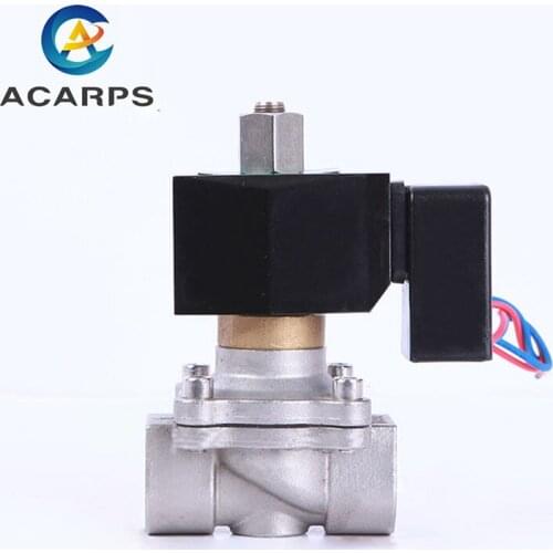 3/4" Energy Saving Normally Open Stainless Steel Solenoid Valve Switch Valve Water Valve 24 Hours Energize Not Fever