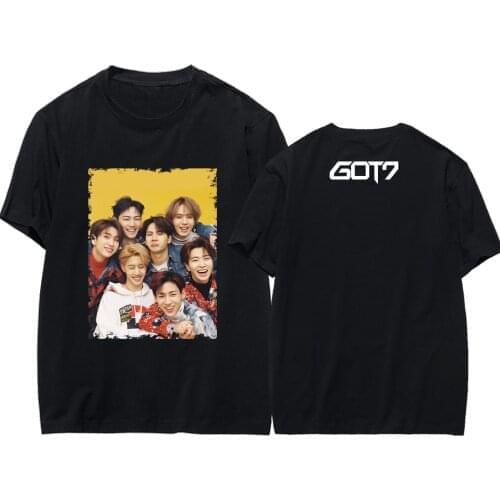 Kpop Got7 Printed T Shirt Women 2020 New Style Tee Shirt Femme Casual Tshirt Jackson JB Jinyoung Mark Fashion Clothes Boys/Girls