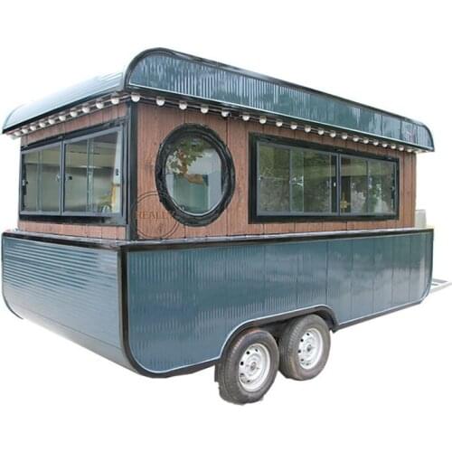 Food Truck Mobile Kitchen Food Trailer Coffee Hot Dog Cart Can Be Customized Color Logo Size