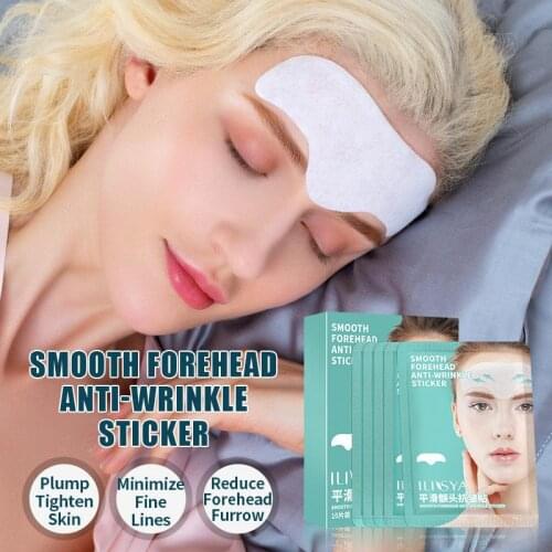 Forehead Patches Anti-Wrinkle Frown Lines Removal Skin Care Stickers Moisturizing Pad-10 Pcs
