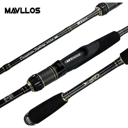 Mavllos Saltwater Carbon Spinning Rod 1.95m-2.4m Lure Weight 7-20g Fast 5-14LB Superhard Ultralight M Pole Tip Fishing Rod