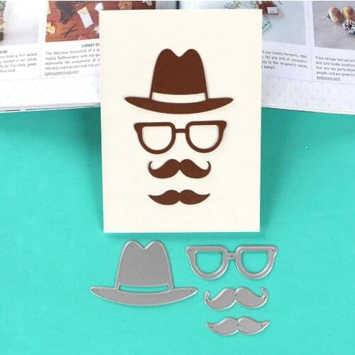 DUOFEN METAL CUTTING DIES father day elements for DIY papercraft projects Scrapbook Paper Album