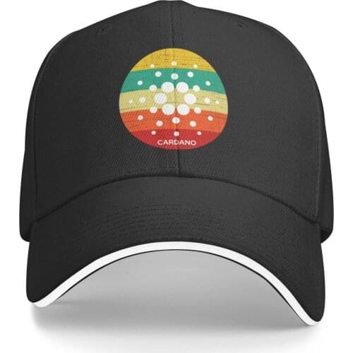 Cardano ADA Cryptocurrency Grunge V2 Promo Mens and Womens caps Print Anime Baseball hip hop Novelty casquette