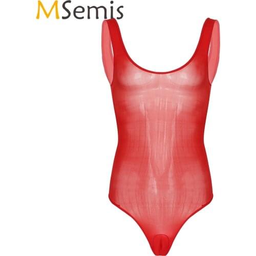 Mens Lingerie Bodysuit Underwear Erotic Male Costume Bulge Pouch Soft Smooth Breathable Sexy Costume Sleeveless Gay Clothes