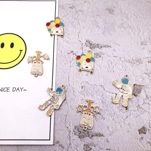 Novelty earrings Korean earrings quirky jewelry pendant earrings balloon cars dripping DIY jewelry, alloy accessories