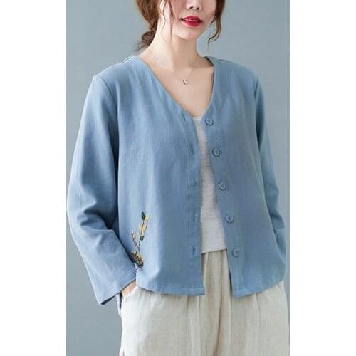 Женские синие куртки QPFJQD China At AliExpress