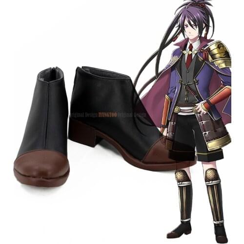 Fudou Yukimitsu Cosplay Touken Ranbu Online Fudou Yukimitsu Cosplay Boots Shoes Custom Made