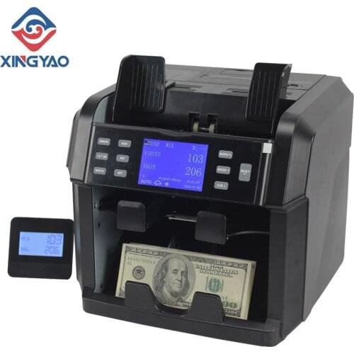 Serial number reading Mixed Value counter Denomination sorter Money counter Fake money sorter with Built-in printer