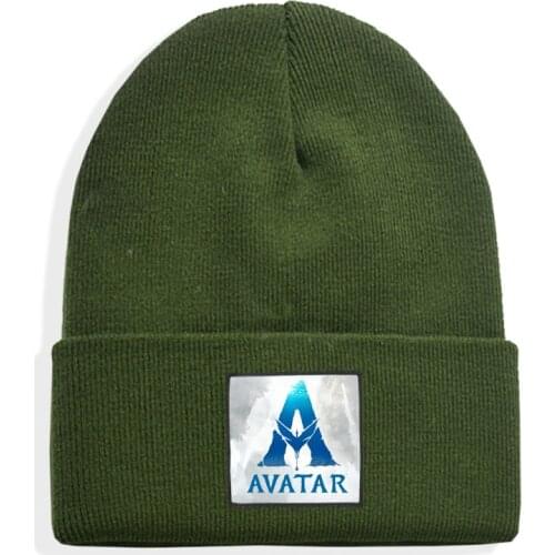 Avatar print warm winter hat winter hats for men and women fur hat beanies knitted hat