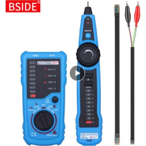 BSIDE FWT11 Network Cable Tester Detector RJ11 RJ45 Cat5 Cat6 Telephone Wire Tracker Tracer Toner Ethernet LAN Line Finder