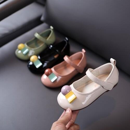 Brand New 2020 Spring autumn Girls Fashion Leather Shoes Toddler Princess Party Flat Children Black Mary Jane Buckle