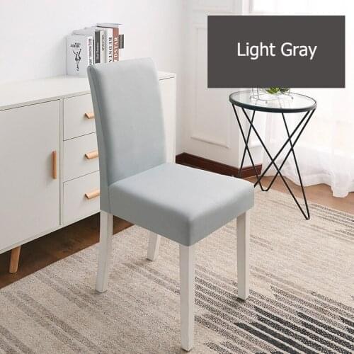 Solid color Universal Chair Cover Polyester Fabric Stretch Dining Chair Covers for Hotel Party Wedding Banquet Bar Seat Covers