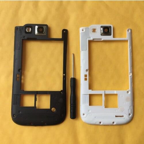 For Samsung Galaxy S3 S III i9300 i9305 Mobile Phone Housing Rear Frame Lid Back Cover With Camera Glass Lens + Tool
