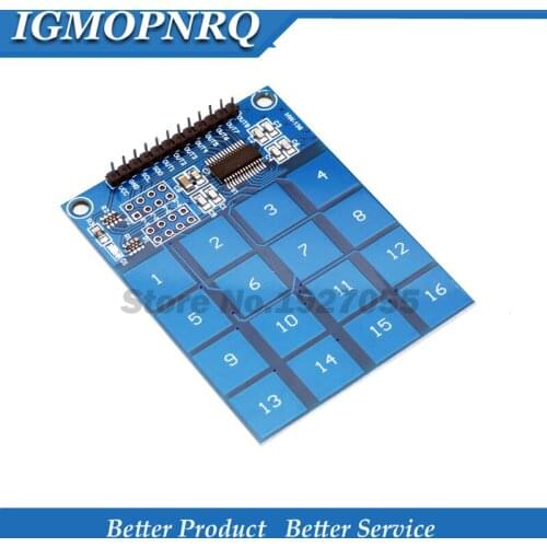 1pcs free shipping TTP229 16 Channel Digital Capacitive Switch Touch Sensor Module For