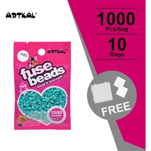 10 Bags A-2.6mm SOFT Flexible Mini Artkal Beads Made Classic Toy Buidling Block Best Children Toys Hama Perler Diy Beads