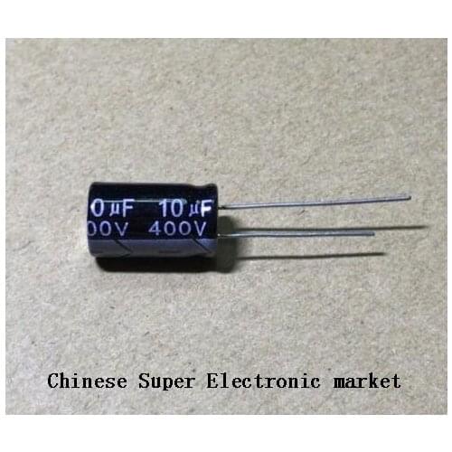 20PCS 400V10UF 10*17mm 10UF 400V 10*17 Electrolytic capacitor