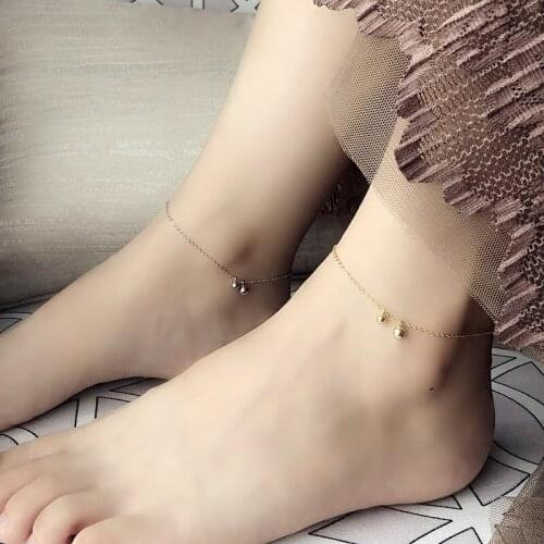 2020 Lovely Ball Anklet S925 The Pure Silver The Ball The Ball Ankle Chain Concise Temperament Woman