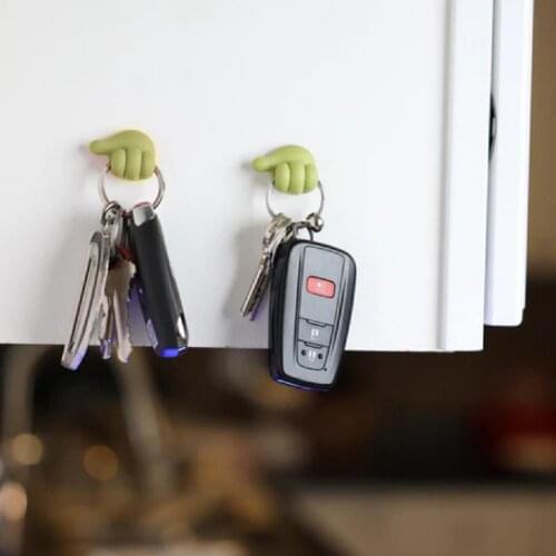 2021 Multifunctional Storage Hook Space-saving Thumb Shape Plastic Wall Hangers Key Storage Clip Hat Racks Home Organizer Decor