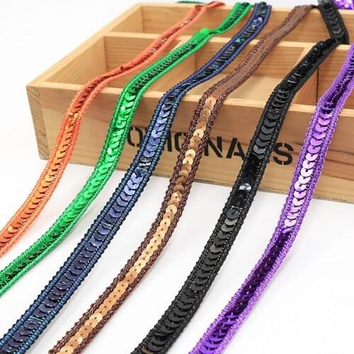 26Yards/Lot Mlaey Golden Hot Drilling Lace Trim Embroid Lace Fabric DIY Craft&Sewing Dress Clothing Accessories High Quality 01